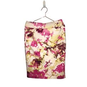 Charter club vibrant floral pencil skirt Fully lined size 4